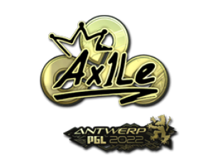 Наклейка | Ax1Le (Gold) | Antwerp 2022