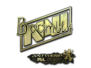 Наклейка | Boombl4 (Gold) | Antwerp 2022