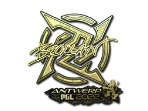 Наклейка | Brollan (Gold) | Antwerp 2022