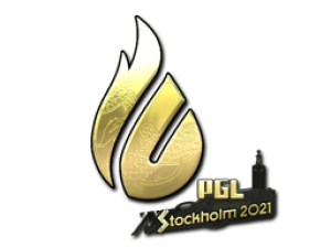 Наклейка | Copenhagen Flames (золотая) | Стокгольм-2021
