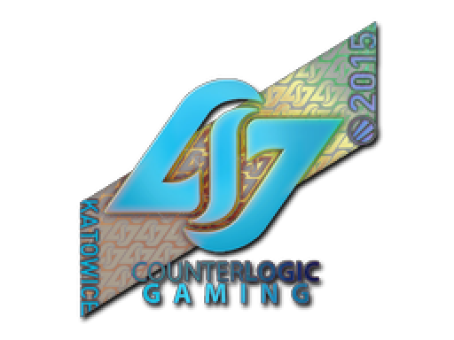 Наклейки катовице 2015. Counter Logic Gaming (голографическая). Counter Logic Gaming (Holo) | Katowice 2015. Синие Стикеры в КС го ESL Katowice. Holo Stickers CS go.