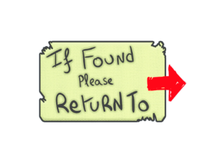 Наклейка | Please Return To