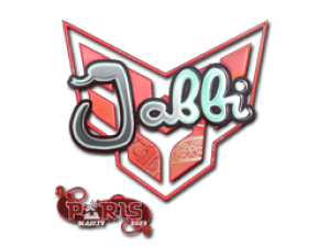 Наклейка | jabbi (голографическая) | Париж 2023