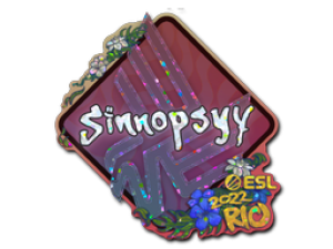 Наклейка | sinnopsyy (блёстки) | Рио 2022