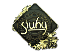 Наклейка | siuhy (золотая) | Рио 2022