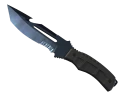 ★ StatTrak™ Survival Knife | Blue Steel (Well-Worn)