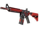 M4A4 | Пиксельный камуфляж «Красный» (Немного поношенное)