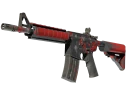 M4A4 | Пиксельный камуфляж «Красный» (Поношенное)