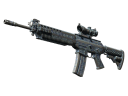 SG 553 | Waves Perforated (Battle-Scarred)