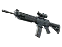 SG 553 | Waves Perforated (Battle-Scarred)