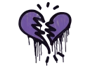 Sealed Graffiti | Broken Heart (Monster Purple)