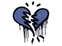 Sealed Graffiti | Broken Heart (SWAT Blue)