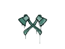 Sealed Graffiti | X-Axes (Frog Green)