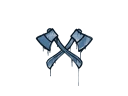 Sealed Graffiti | X-Axes (Monarch Blue)