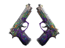 StatTrak™ Dual Berettas | Flora Carnivora (Battle-Scarred)