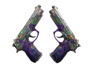 StatTrak™ Dual Berettas | Flora Carnivora (Battle-Scarred)