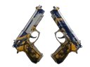 StatTrak™ Dual Berettas | Marina (Battle-Scarred)