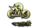 Наклейка | Ax1Le (Gold) | Antwerp 2022