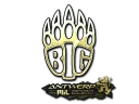 Наклейка | BIG (Gold) | Antwerp 2022