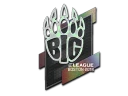Наклейка | BIG (голографическая) | Бостон-2018