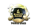 Наклейка | BLAST.tv (золотая) | Париж 2023
