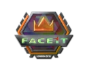 Наклейка | FACEIT (голографическая) | Лондон-2018