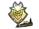 Наклейка | G2 Esports (золотая) | Стокгольм-2021