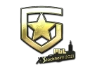 Наклейка | Gambit Gaming (золотая) | Стокгольм-2021