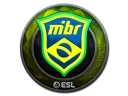 Наклейка | MIBR (металлическая) | Катовице 2019