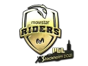 Наклейка | Movistar Riders (золотая) | Стокгольм-2021