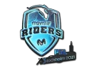 Наклейка | Movistar Riders (голографическая) | Стокгольм 2021