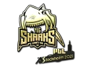 Наклейка | Sharks Esports (золотая) | Стокгольм-2021