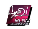 Наклейка | Spiidi (Foil) | MLG Columbus 2016