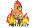 Sticker | This Is Fine (Chicken)