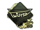 Наклейка | Twistzz (золотая) | Рио 2022