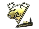 Наклейка | Virtus.Pro (золотая) | Стокгольм-2021