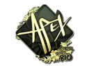 Наклейка | apEX (золотая) | Рио 2022
