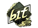 Наклейка | b1t (золотая) | Рио 2022