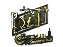 Sticker | b1t (Gold) | Stockholm 2021