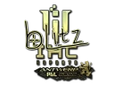 Наклейка | bLitz (Gold) | Antwerp 2022