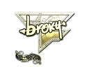 Наклейка | broky (золотая) | Париж 2023