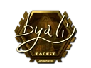 Наклейка | byali (золотая) | Лондон 2018