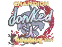 Наклейка | donk (Holo, Champion) | Shanghai 2024