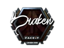 Наклейка | draken (металлическая) | Лондон-2018