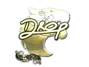 Наклейка | drop (золотая) | Париж 2023