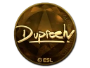 Наклейка | dupreeh (золотая) | Катовице 2019