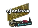 Наклейка | electroNic | Стокгольм-2021