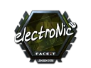 Наклейка | electronic (металлическая) | Лондон 2018