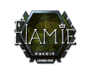 Наклейка | flamie (металлическая) | Лондон 2018