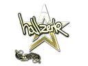 Наклейка | hallzerk (золотая) | Париж 2023